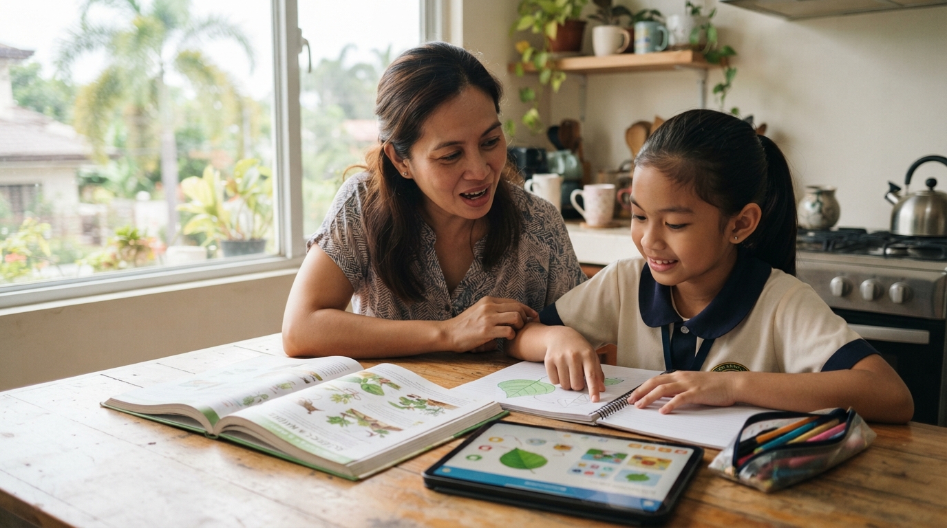 Filipino child fact-checking AI answers